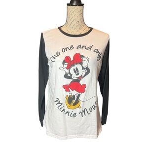 Disney Minnie Mouse Long Sleeve T-Shirt Size Large